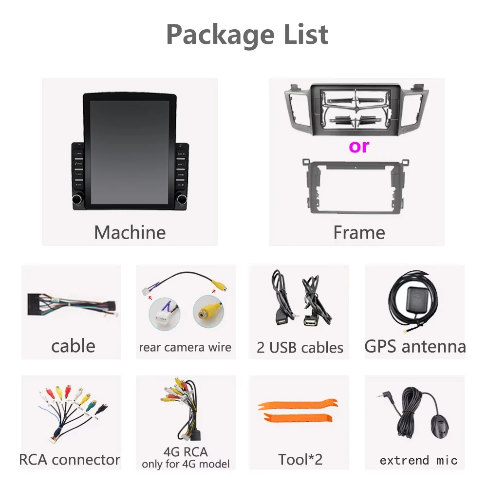 Android 9.7 Inch For Toyota RAV4 RAV 4 XA40 5 XA50 2012-2018 Car GPS Radio Navigation Multimedia Video Player Head Unit No DVD