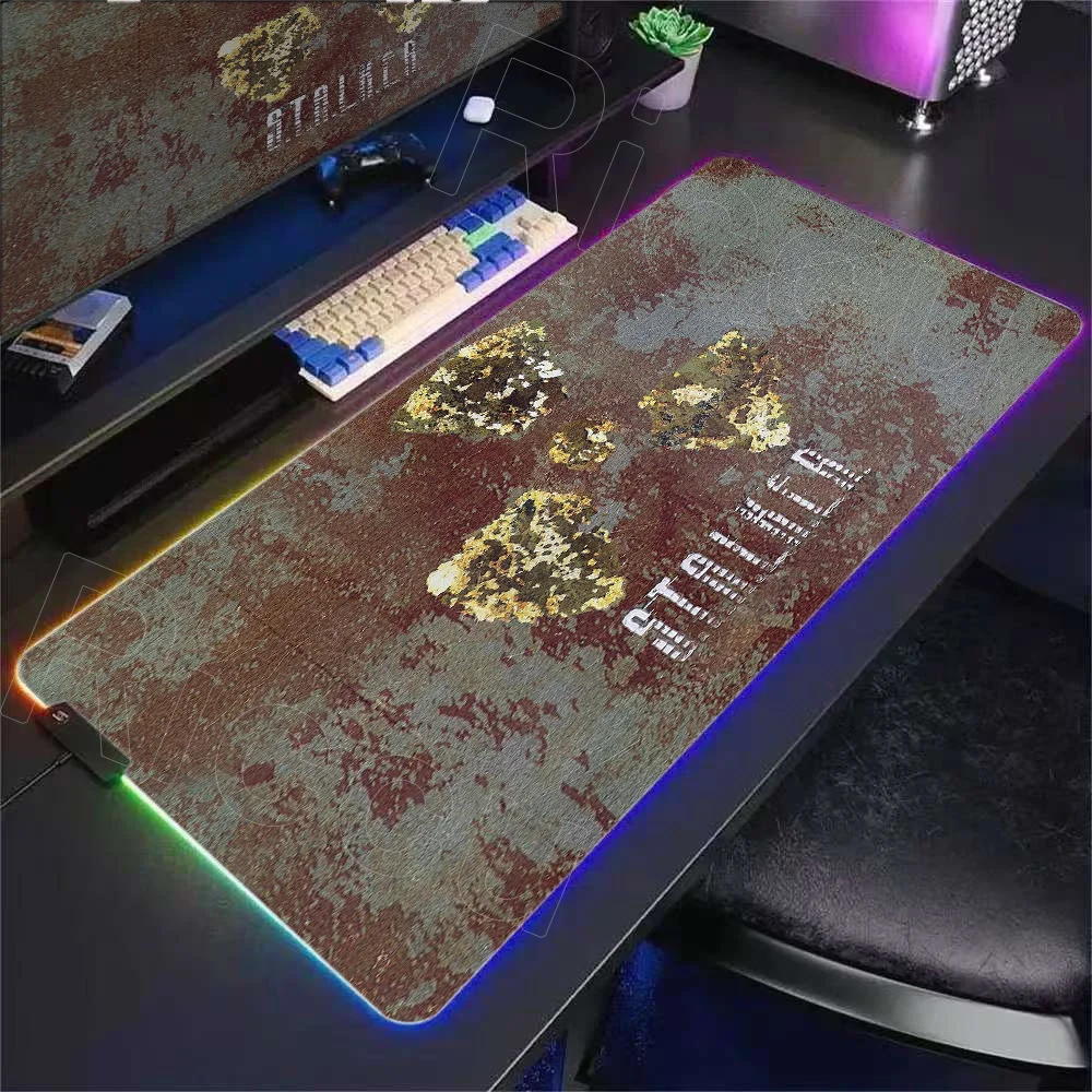

HD Print Stalker 2 Large RGB Gaming Mouse Pad Computer Laptop Mousepad Keyboard Pad 900x400mm Rubber Desk Mat PC Gamer Mouse Mat