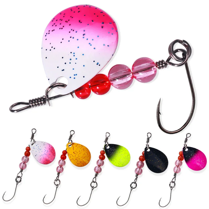 Compound Rotating Sequin Luya Fake Bait Far Cast Fresh Water Horse Mouth