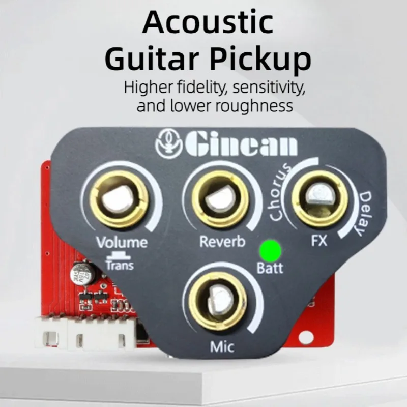 Vibrating Acoustic Guitar Pickup Multifunctional Denoise High-quality High-fidelity Guitar Pickup Musical Instrument Accessories