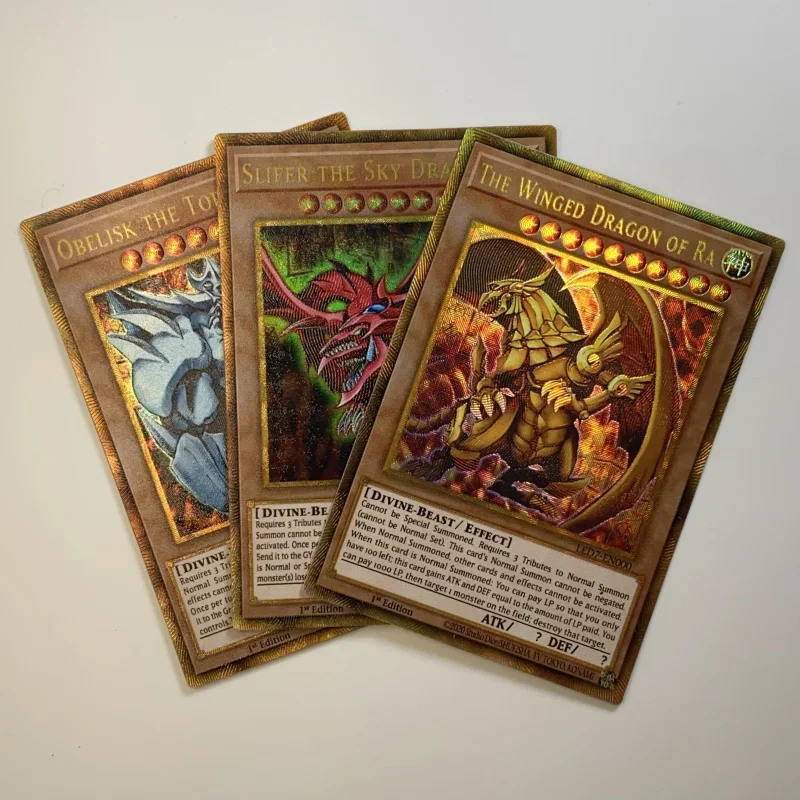 Yu-Gi-Oh sekret rzadki dwudziesty/UTR skrzydlaty smok Ra/Obelisk dręczyciel/ślizg niebo smok podarunkowy karta zabawkowa (nieoryginalny)