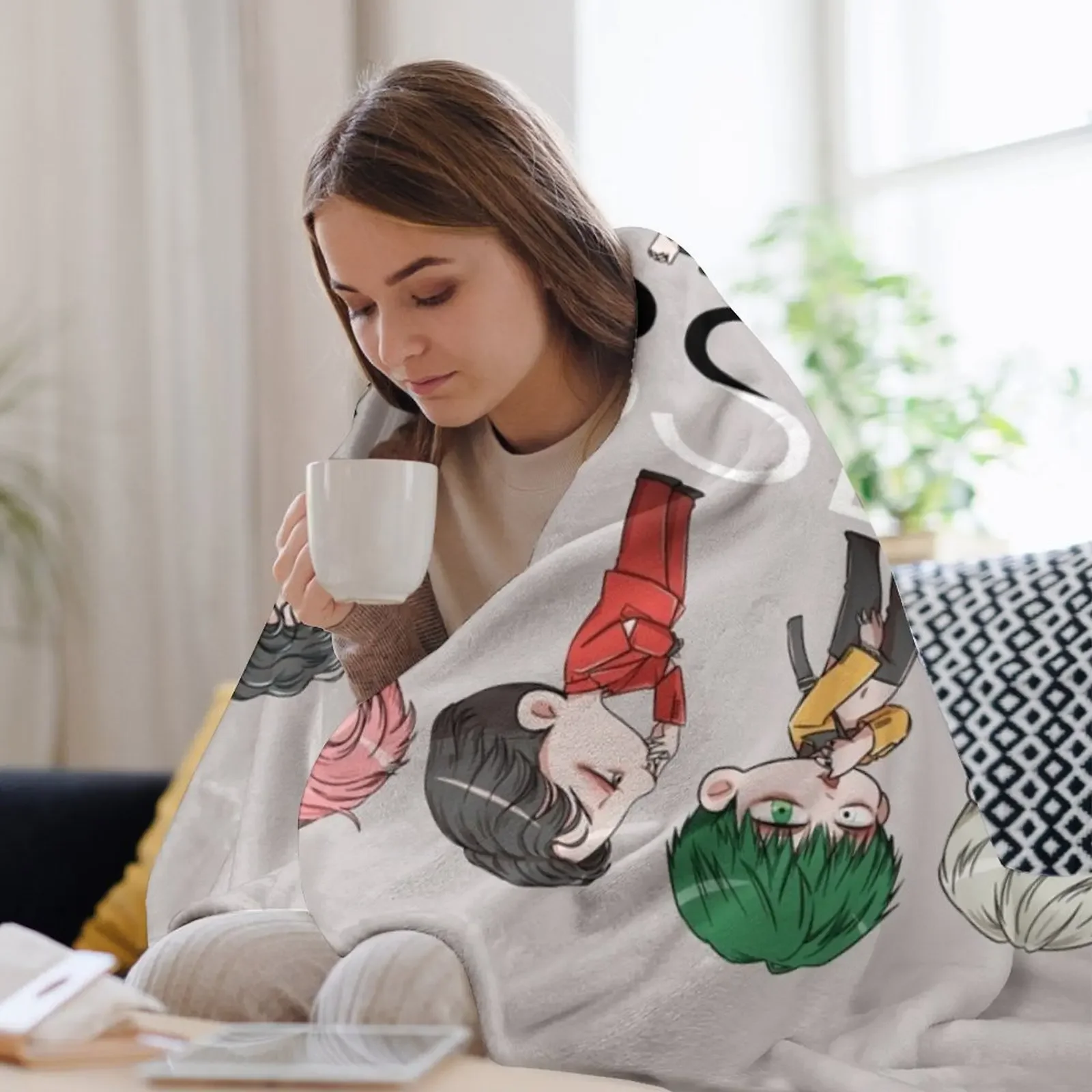 EXO.OBSION.REVERSESIDE رمي بطانية فاخرة المصممين Hairys أفكار هدايا عيد الحب البطانيات
