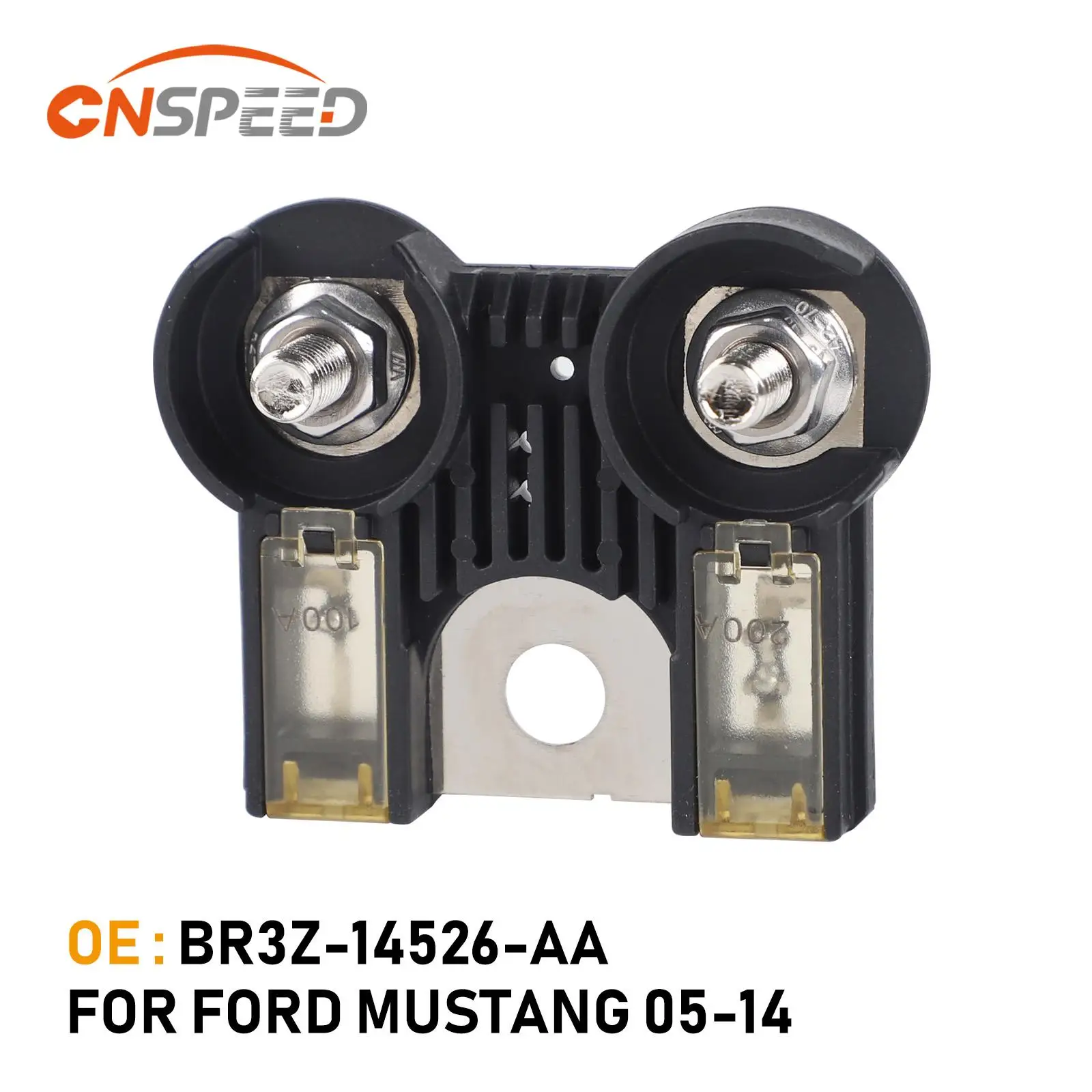 

CNSPEED Клемма предохранителя аккумулятора с гайками 200 А/100 А для Ford Mustang 2005-2014 BR3Z14526AA Автомобильная замена предохранителя кабеля аккумулятора