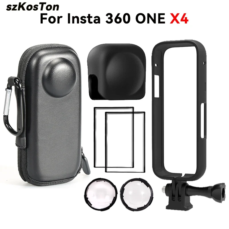 สำหรับ Insta 360อุปกรณ์เสริม X4เดียวกรอบกันกระแทกขายึดอแดปเตอร์กรอบขอบสำหรับการป้องกันกล้องแอคชั่น Insta360