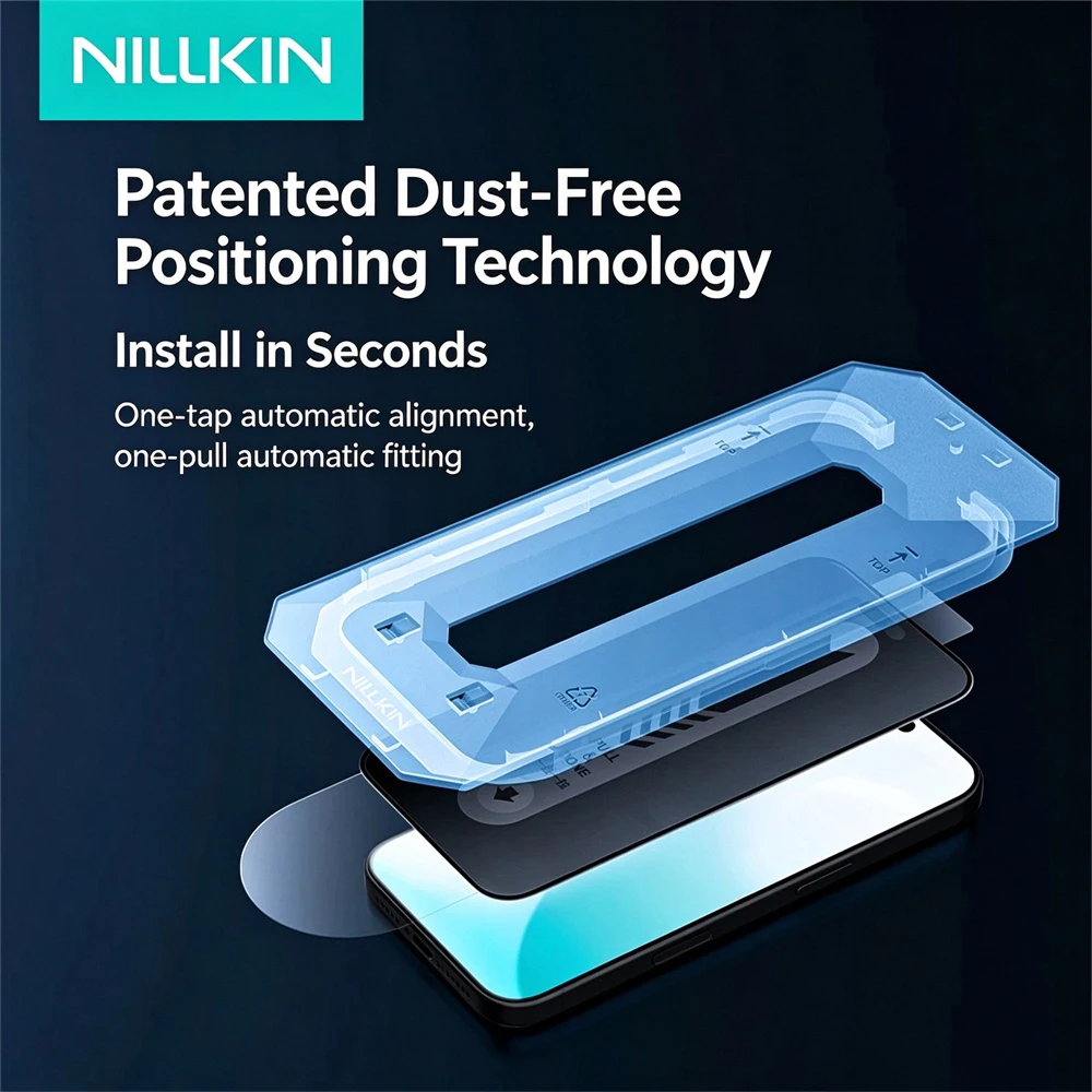 Nillkin Guardian Full Coverage Guardian Privacy Screen Protector For iPhone 18 17 16 Pro Max 18Pro with Easy-Installation Frame