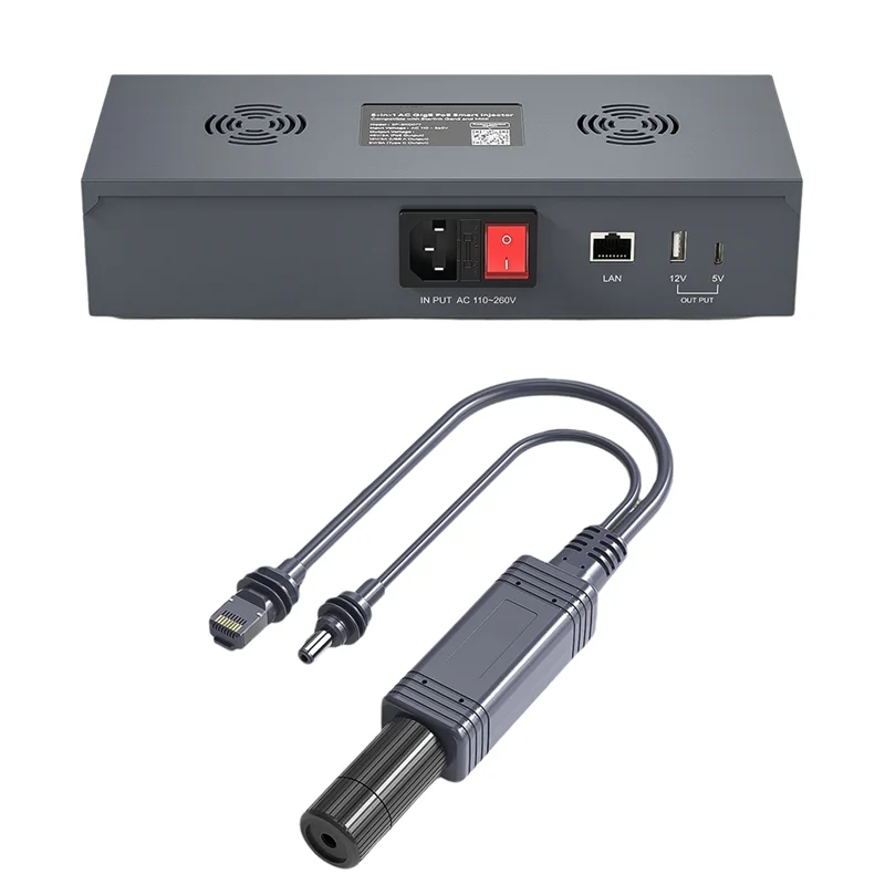 Superior POE Injector For Starlink Mini Version 5-In-1 AC POE Smart Injector And Separator Set For Starlink Mini Dish