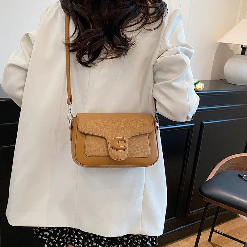 

​ ​ Сумка через плечо из натуральной кожи SS 2025 года, трансформируемая сумка через плечо в парижском стиле для женщин, просторный винтажный день