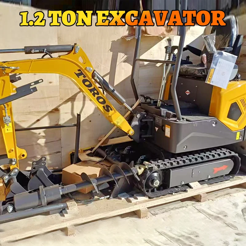 Fast Delivery Mini Bagger Ce Epa Cheap Price Small Excavators Mini Excavator 1.2ton Customized Mini Excavators With Cab