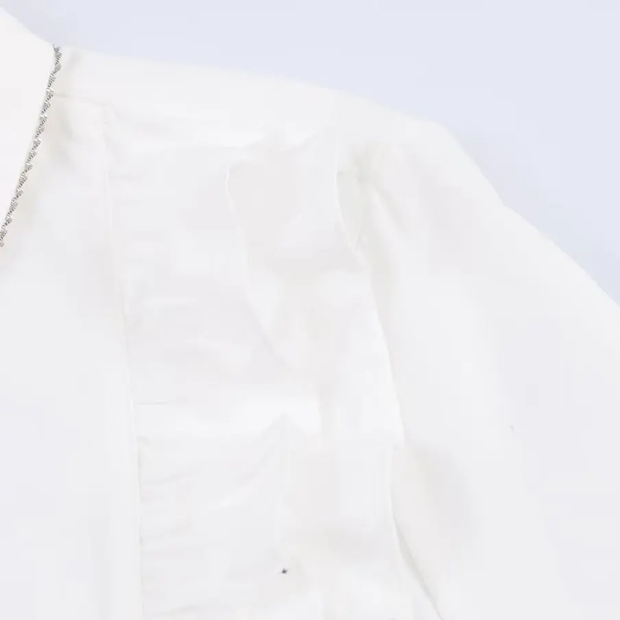 Faionable Casual Faion JNLEAOG Damen IRT Pearl Embellied Silk Loose Fit Long Sve Autumn New Sle 2025