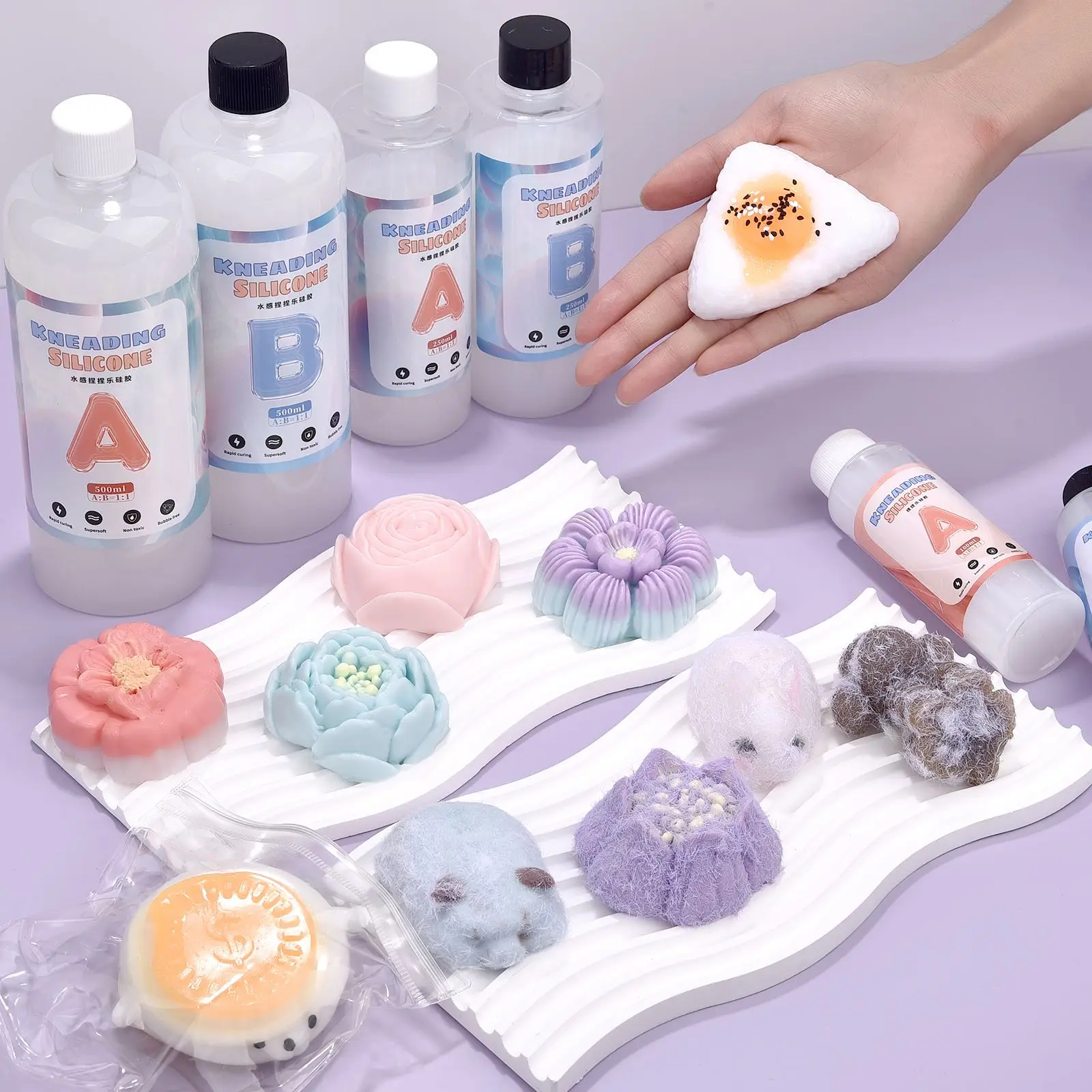 200/500/1000 г мягкий гель мягкий жидкий клей силикон для формования кошачьей лапы декомпрессионные игрушки подарок сдавливающая игрушка для девочек Детская