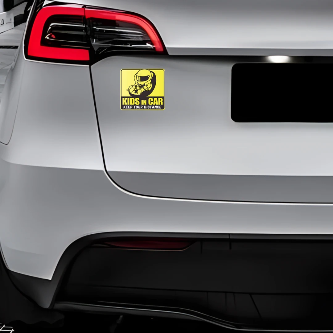 Maintain car distance/Baby warning car stickers inside the carPVC high-precision printed glass window stickers/No glue or fading