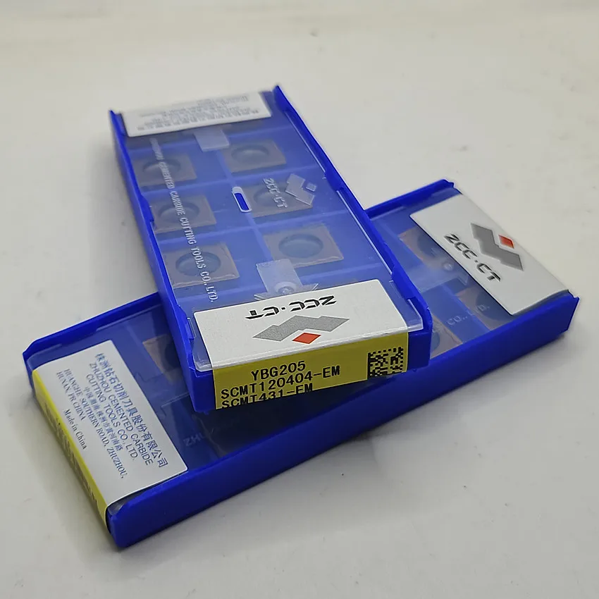 

SCMT120404-EM YBG205/SCMT120404-EM YBG202/SCMT120404-EM YBM253 ZCC.CT SCMT431 CNC blade carbide inserts turning insert 10pcs/box