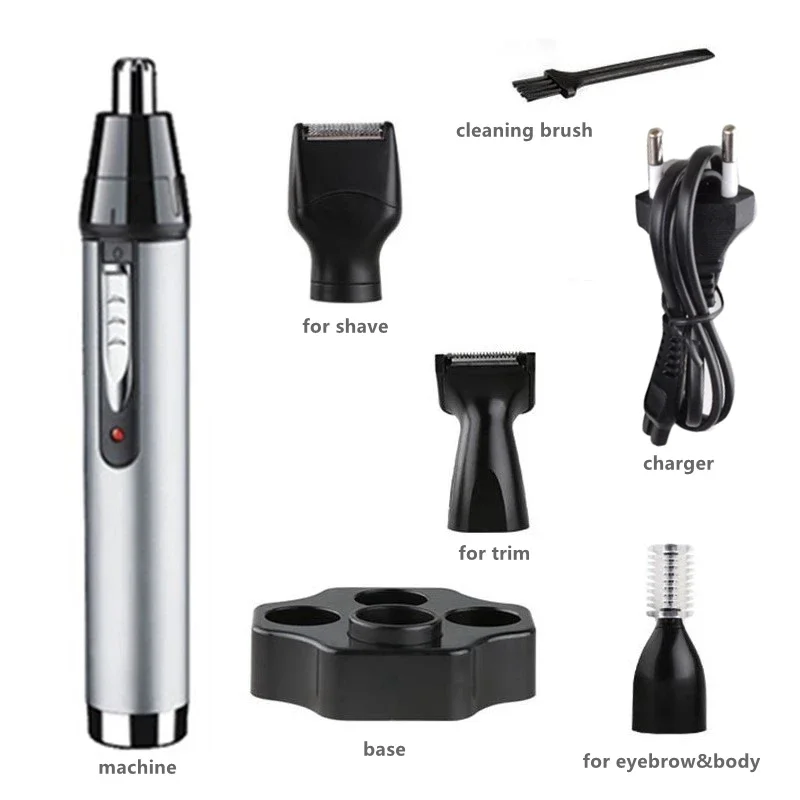 Origina all in1 Oplaadbare Neus Oorhaar Trimmer Voor Mannen Grooming Kit Elektrische Wenkbrauw Baard Trimmer Neus En Oren Trimmer T