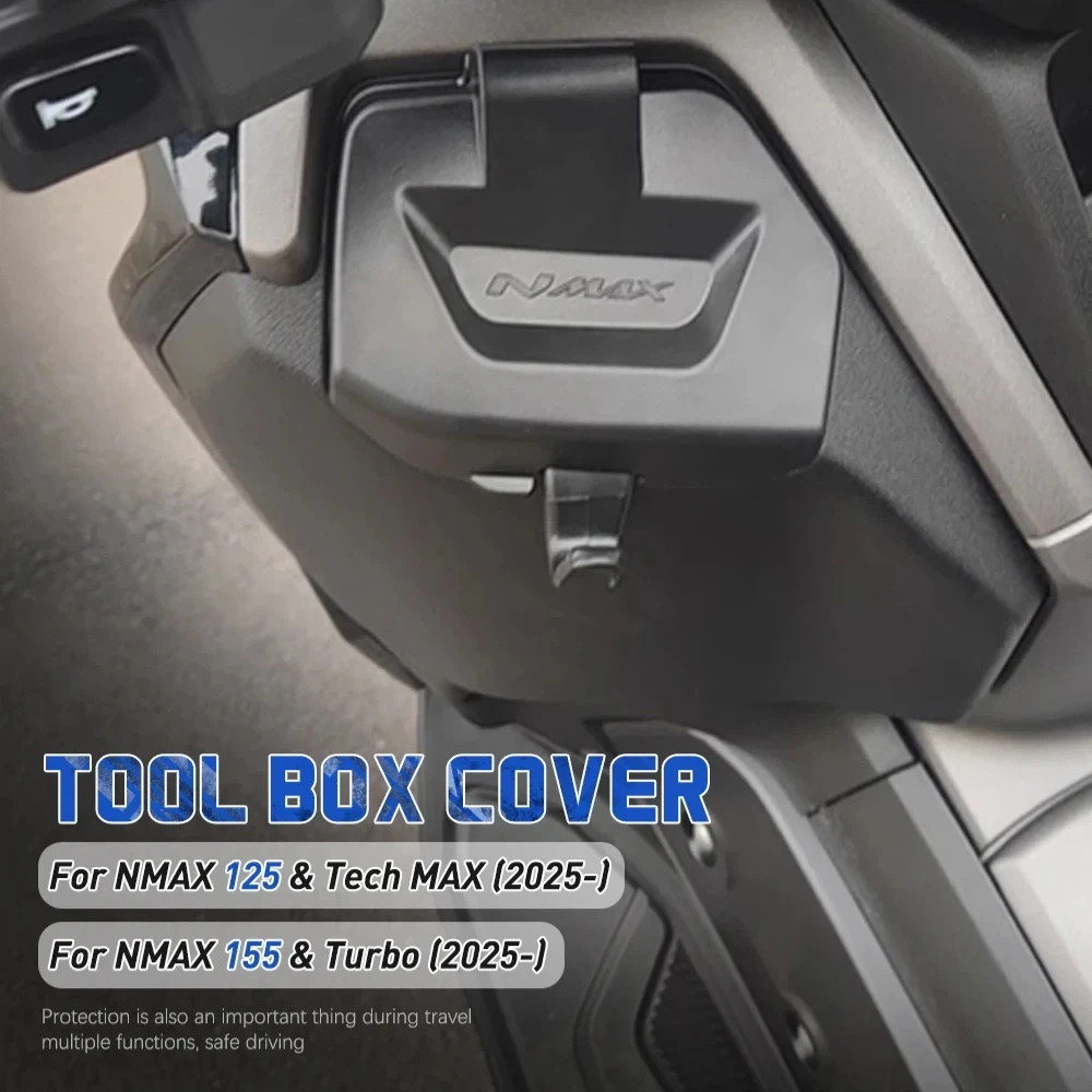 For Yamaha N-MAX 155 125 V3 Nmax125 Tech MAX Nmax155 2025 Motorcycle Tool Box Storage Cover Lid Side Pocket Waterproof Cover