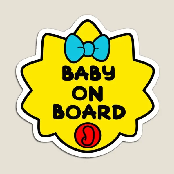 Baby On Board  Magnet Cute Stickers for Fridge Organizer Holder Funny Kids Children Decor Toy Home  Baby Magnetic Refrigerator