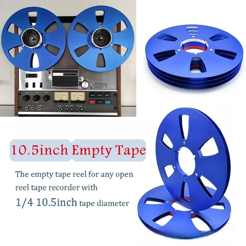 10.5 Inch 1/4 Open Empty Tape Reel NAB Hub Reel To Reel Audio Take-up Spool