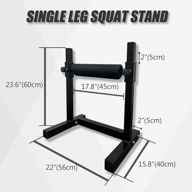 Gym Adjustable Upgrade Function Single Leg Squat Stand Single Leg Compression Split Squat Stand for Leg Strength Training