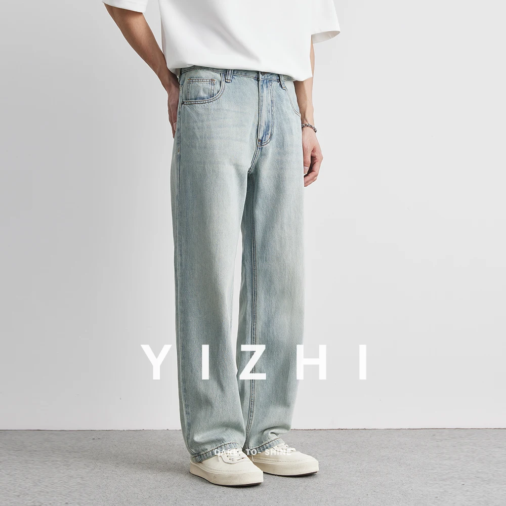 Lyocell Straight Jeans Summer 2025 New Thin Retro Loose Casual Fashion Wide Pants Straight Pants Large Size Jeans 25-36