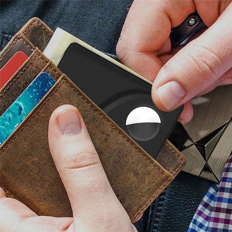 Чехол ABZZ-Locator для локатора Airtag, защита для карт, кошелек, стиль карты для Airtag, чехол