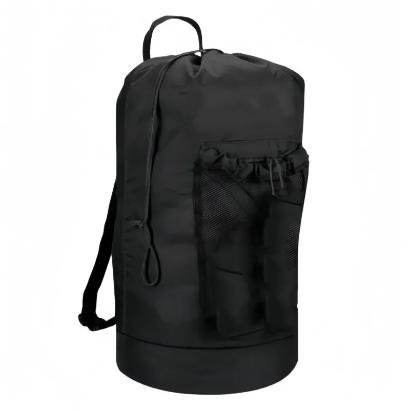 NEW-Oxford Cloth Multipurpose Laundry Storage Bag-Backpack Style With Shoulders, Drawstring Zippered Hamper Strap