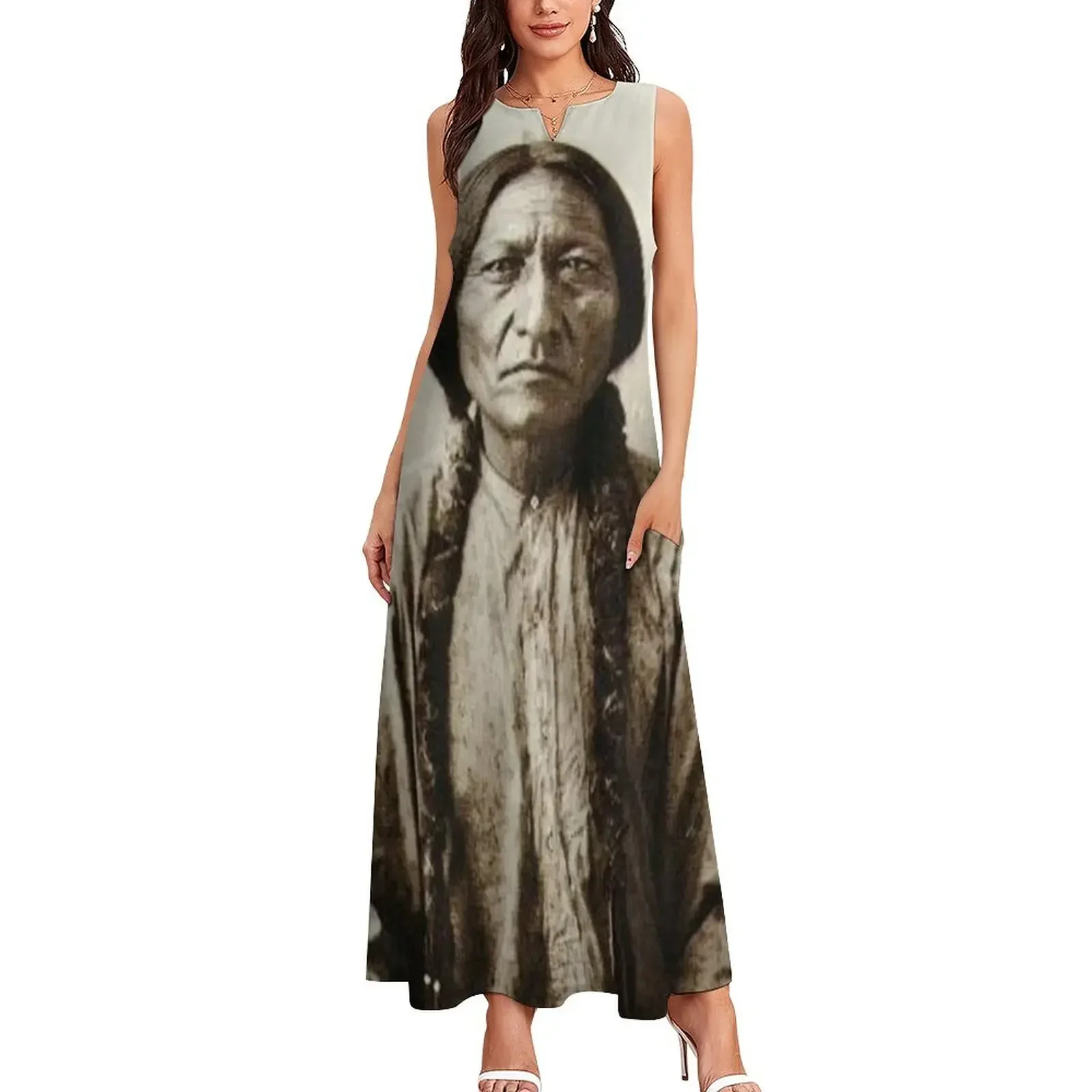 Sitting Bull - Hunkpapa Lakota Long Dress Women's evening dress sensual sexy dress for women prom dresses