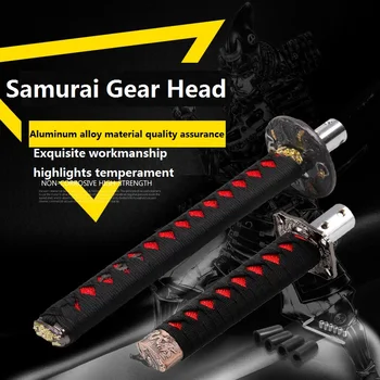 Universal 200MM/300MM JDM Katana Samurai Sword Shaped Shift Knob with Adapters Gear Shift Knob Shifter Car Accessories