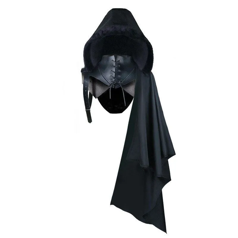 

Halloween Devil Costume Men's Vintage Shawl Gothic Death C Robe Medieval Retro Shoulder Wrap Stage Performance Clothing