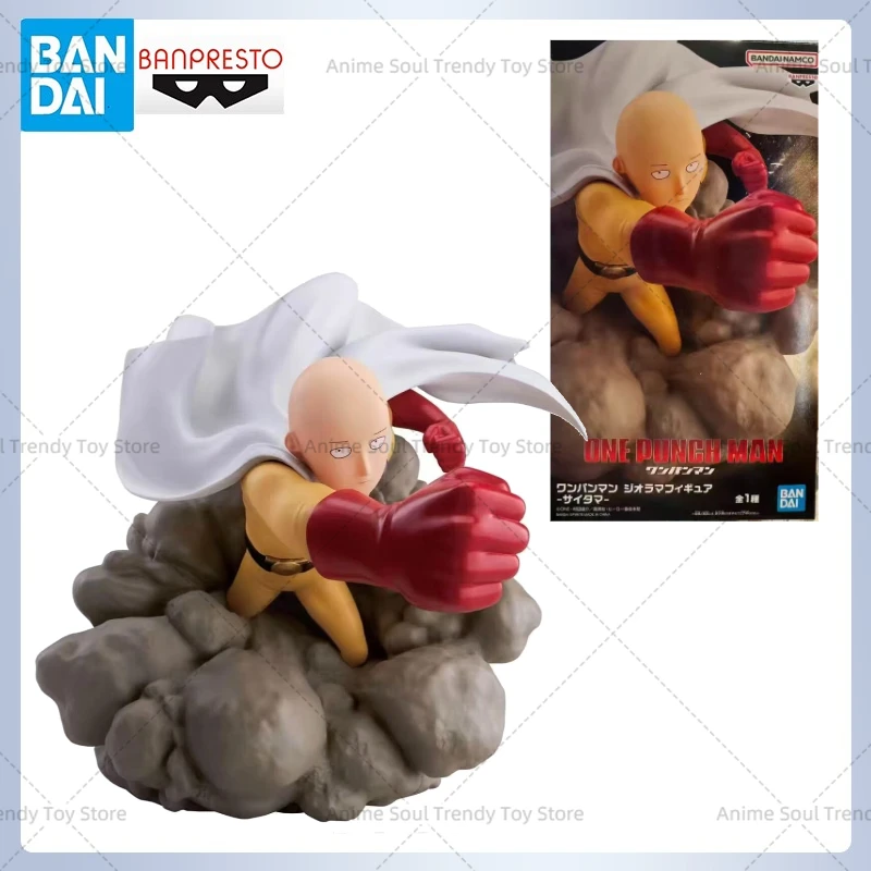 Original Genuine Banpresto One Punch Man DIORAMA Saitama Anime Action Figurine Model Collection Adult Toy Doll Kid Gifts AS
