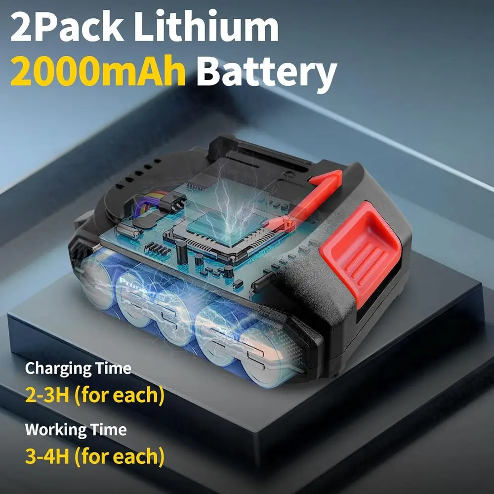 กรรไกรตัดกิ่งไร้สายแบบ 2-in-1 พร้อมมอเตอร์ไร้แปรงถ่าน ขนาด 40 มม. สำหรับมืออาชีพ พร้อมด้ามต่อ 1.6 นิ้ว ใช้ได้กับแบตเตอรี่ Makita 18V
