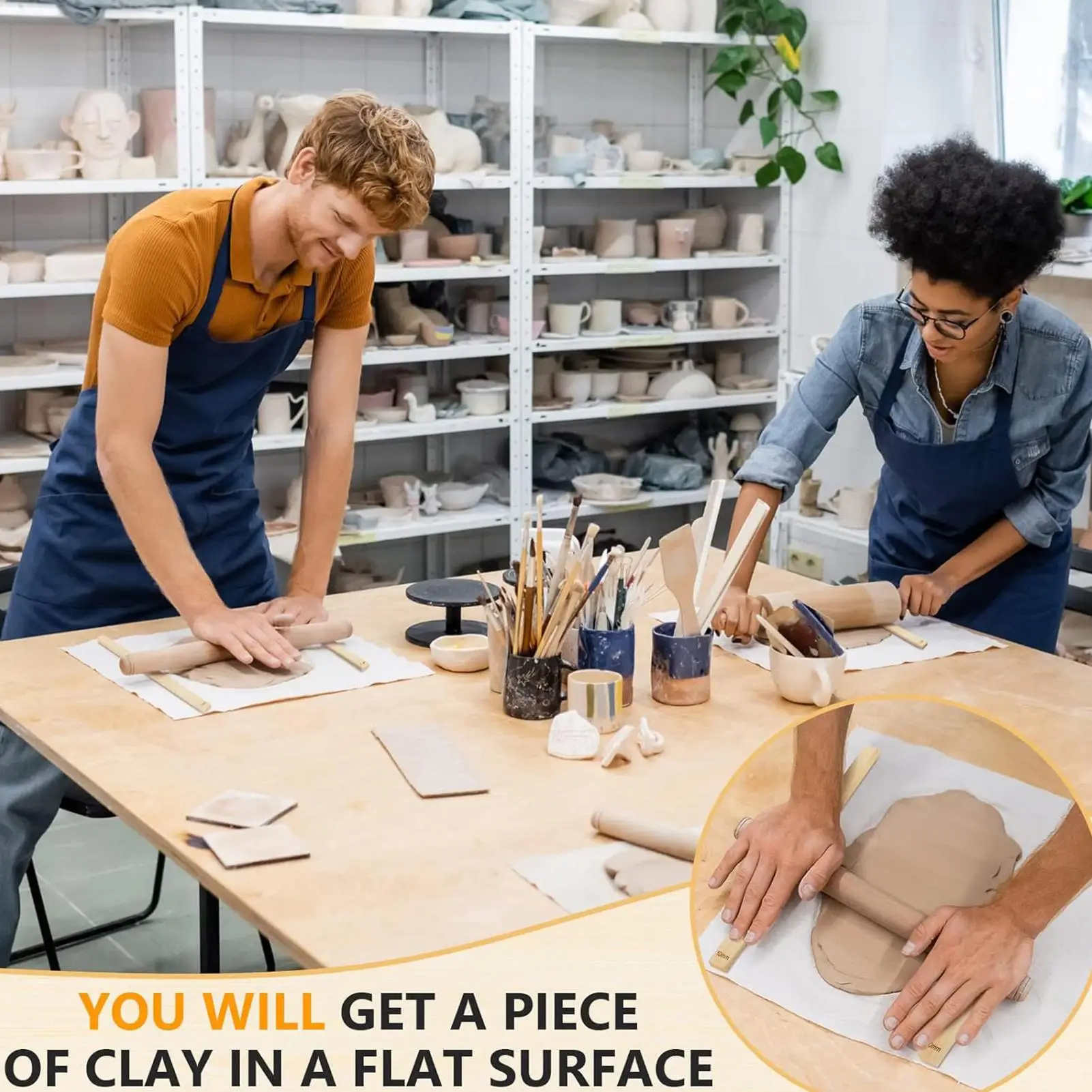 

Валик для глины, ролик для текстурирования глины, инструмент для лепки и скульптуры, для домашней студии, для резьбы и рукоделия