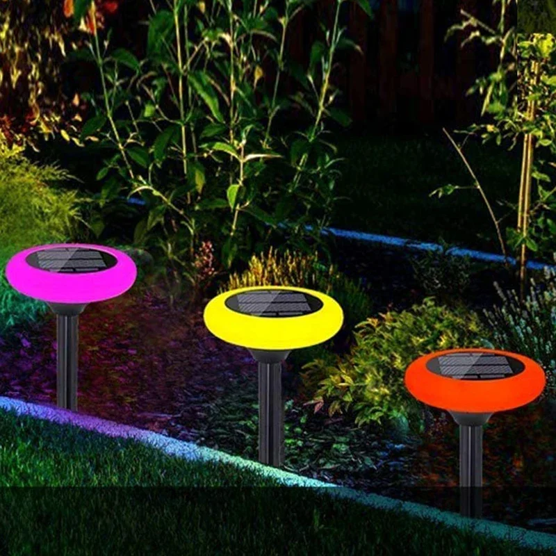 Outdoor LED Solar Ground Lights, Paisagem impermeável, Pathway, Floor, Under Spot Lamp, Decoração Iluminação