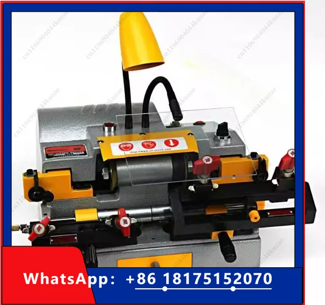 HLH 903DGS 120W Multifunctional Horizontal Double-Head Key Duplicating Machine Gear Cutting Tool for Locksmith Security Key Copy
