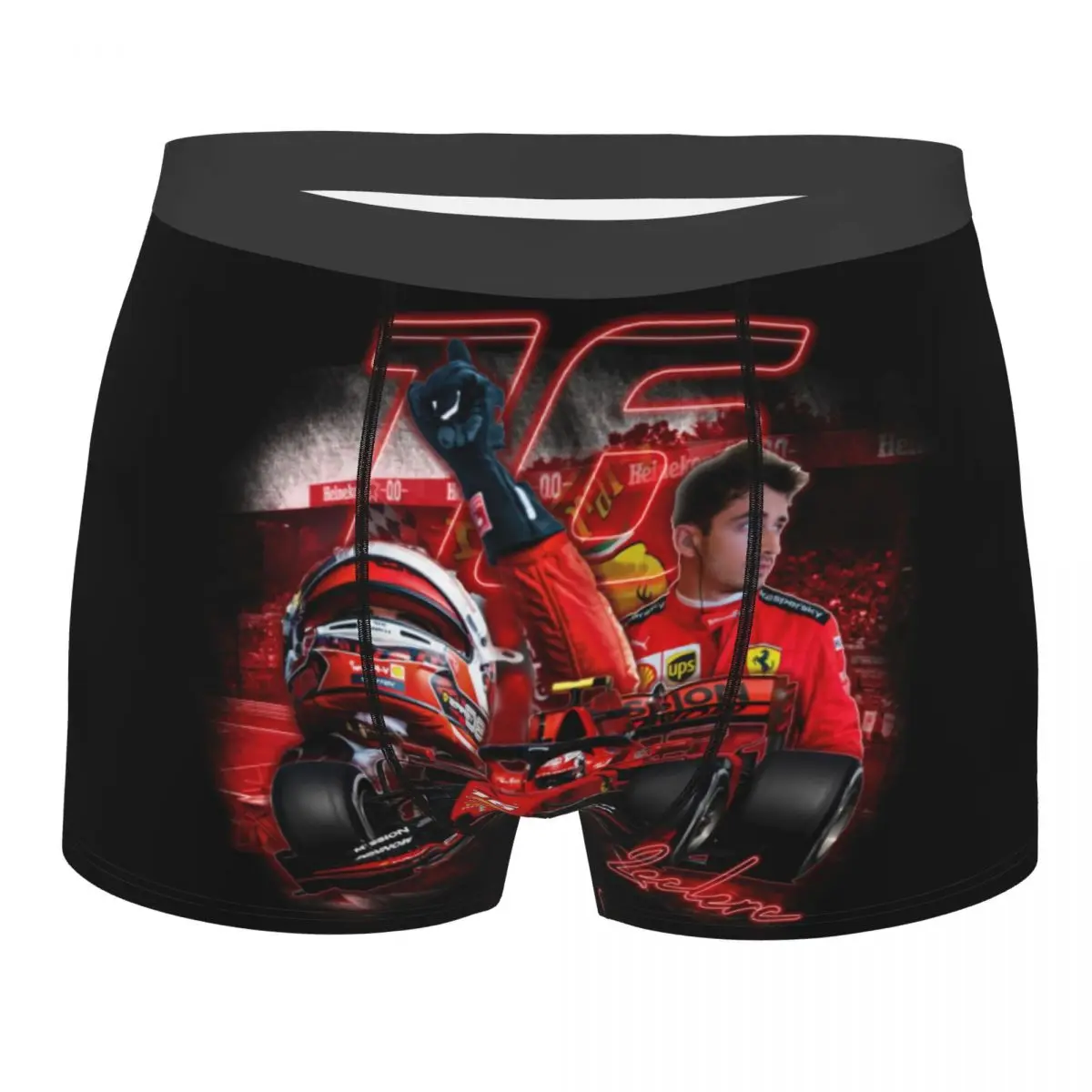 Custom LEC16 Racing Driver Rising Star Boxer Shorts For Homme 3D Print Motorsports Underwear Panties Briefs Soft Underpants