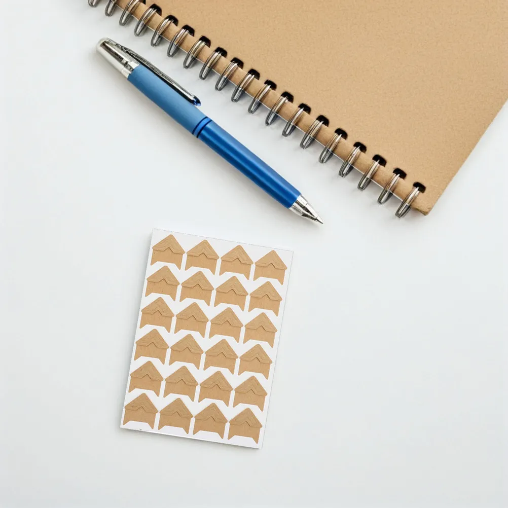 15sheets Photo Corner Sticker Self Adhesive Picture Corners for Scrapbook Albums Photo Memory Books DIY Craft Projects
