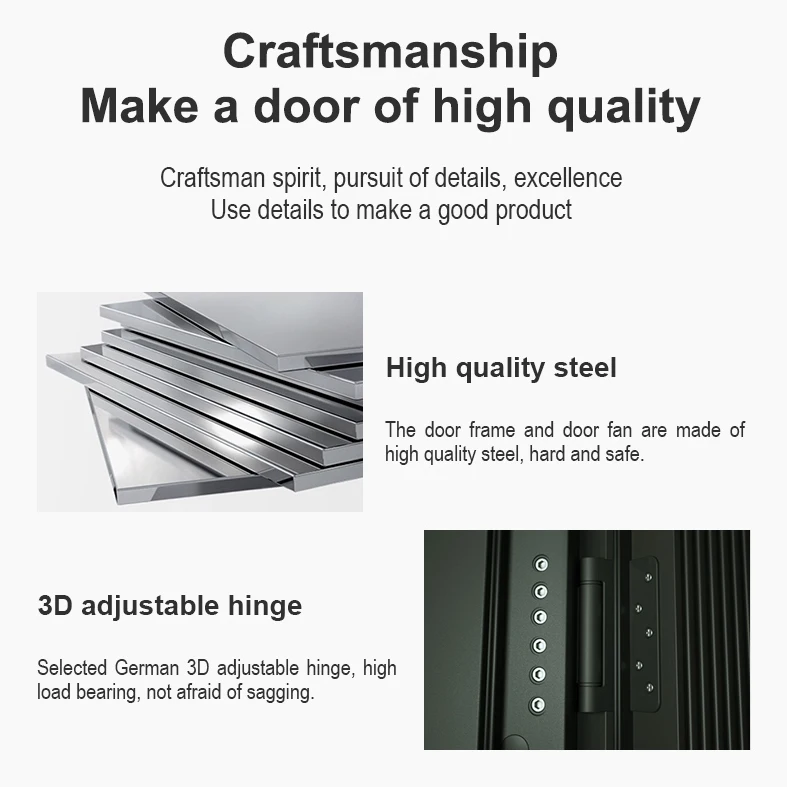 بوابة فيلا حديثة عالية الجودة منحوتة بشكل جيد ومضادة للسرقة ودخول مخصص للأمن المدرع من الألومنيوم باب مدخل أمامي خارجي #4