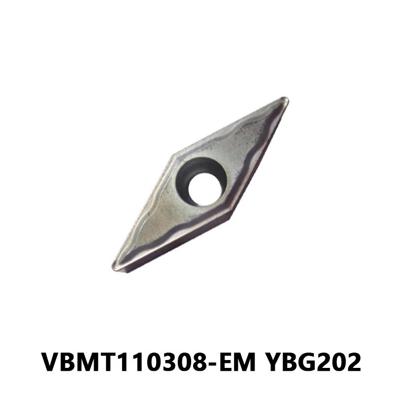 

Original VBMT VBMT110308 Carbide Inserts VBMT110308-EM YBG202 for General Processing CNC Lathe Turning Cutting Machine Tool