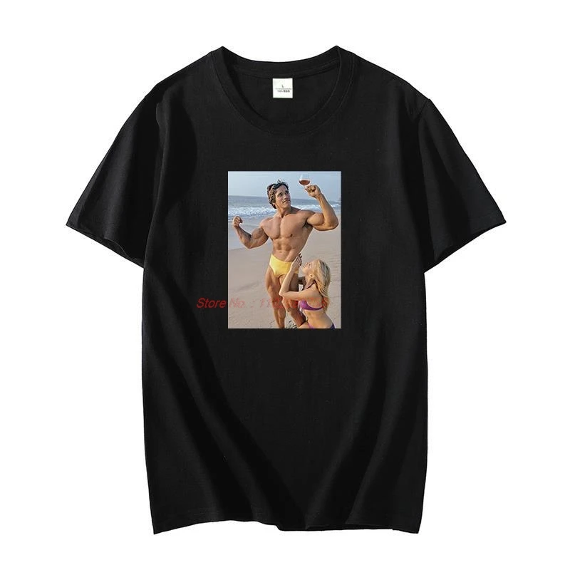 

Классическая хлопковая футболка для мужчин Arnold Schwarzenegger Olympia, футболки с рисунком для бодибилдинга, футболки большого размера, мужская одежда