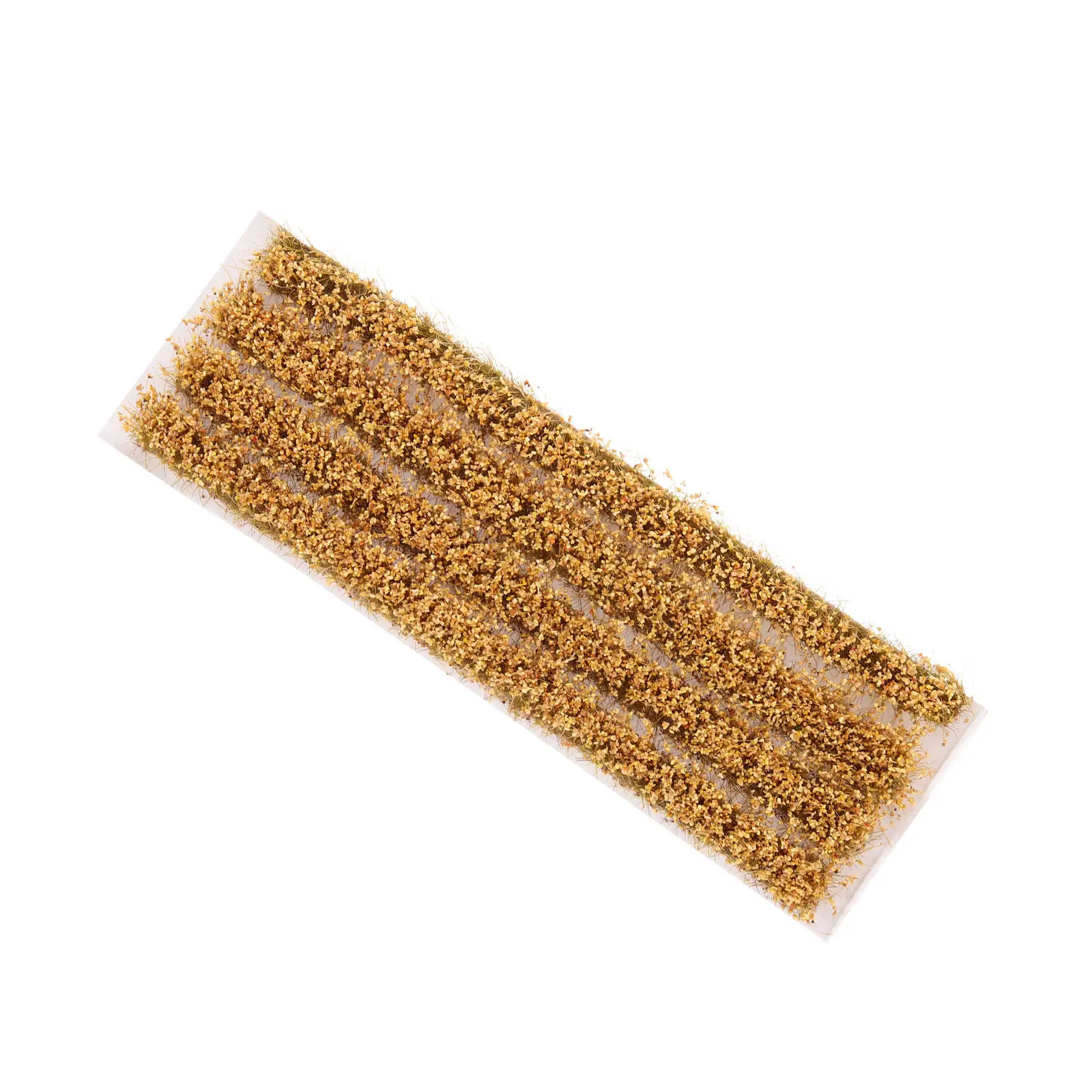 1Set Static Plastic Grass Strip Simulation Wheat Landscape Decor Miniature Sand Table Artificial Grass for 187 Scale Diorama view 3
