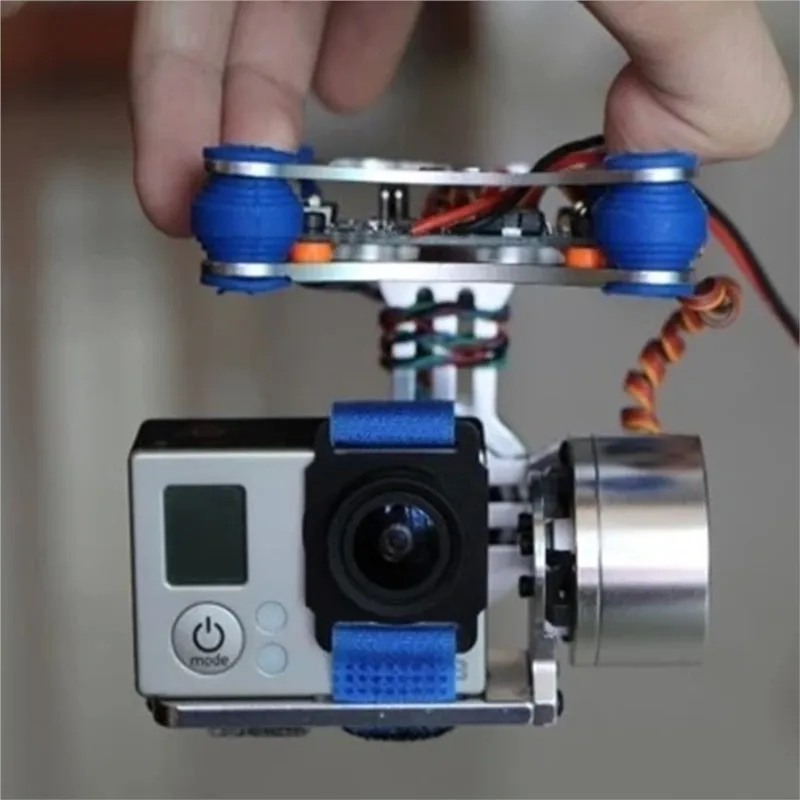 

2-осевой металлический бесщеточный подвес для камеры с двигателем и контроллером для Gopro SJ4000 SJ7000, лезвие камеры Walkera QX350, аэрофото FPV