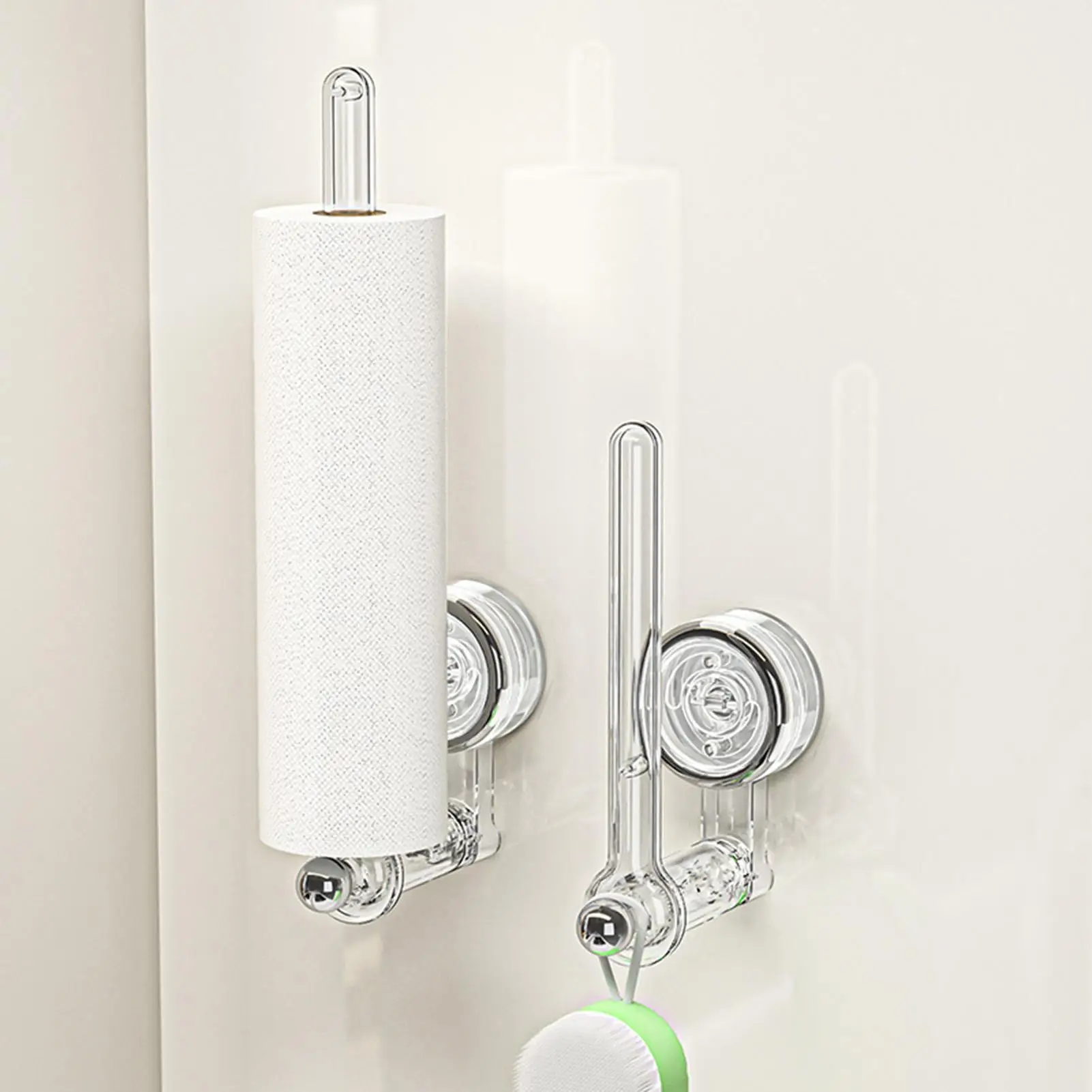 Kitchen Paper Towel Holder Suction Cup Tissue Hanger Toilet Roll Paper Dispenser Cabinet Storage Napkin Rack Bathroom Accessory