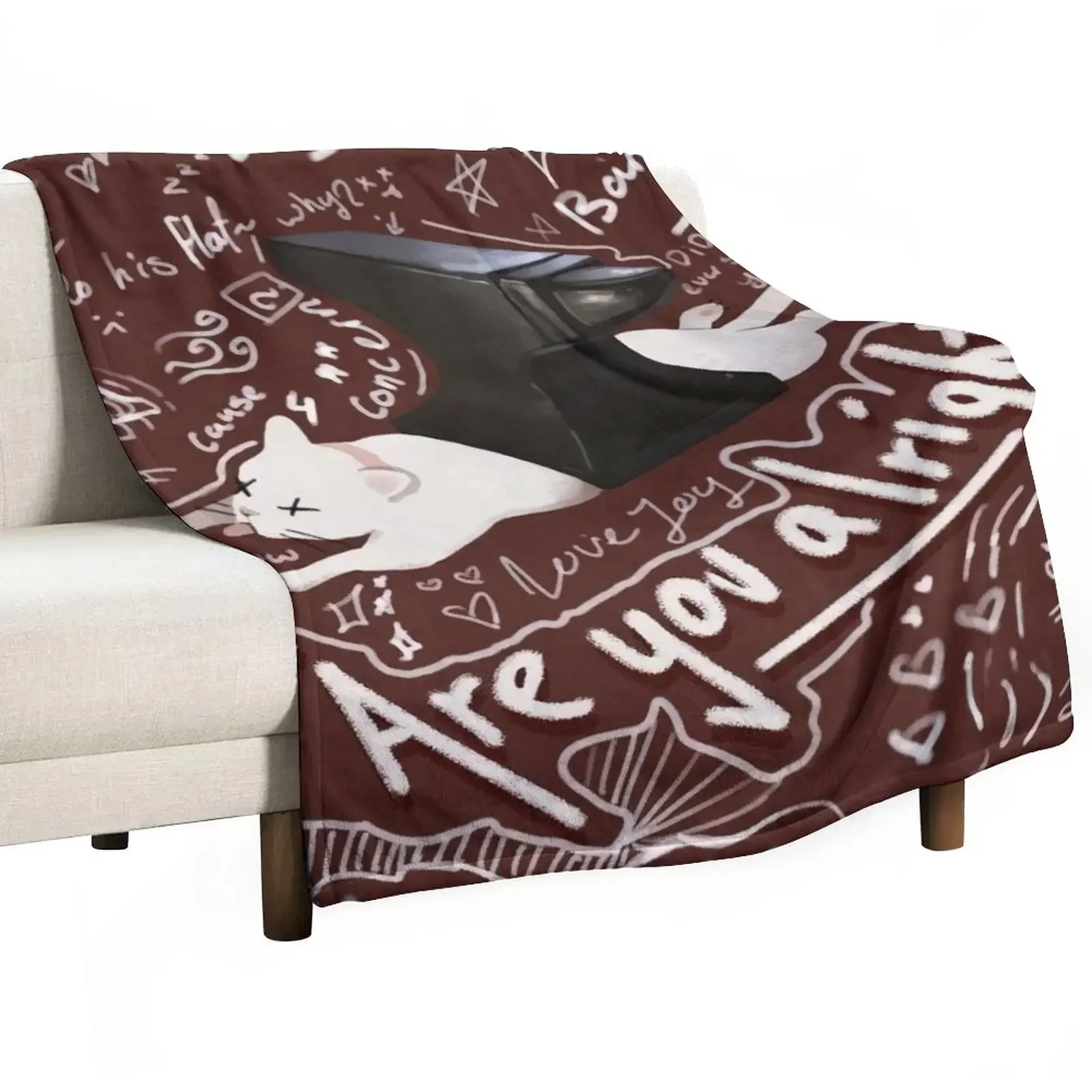 

Are You Alright Lovejoy Throw Blanket Heavy Flannel Fabric wednesday Blankets