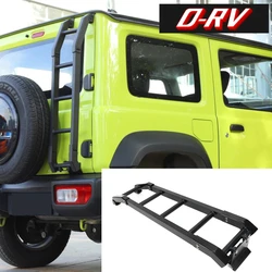 Off-Road 4x4 Accessories Aluminu Tailgate Climbing Ladder For SUZUKI Jimny JB64 JB74 Roof Climbing Expansion Luggage Rack Ladder