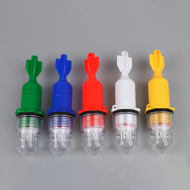 1 Pcs Fishing Light Underwater Net Beacon Buoy Signal Light Indicator Light Lures Fish Finder Lamp Flashing Double Flash Lamp