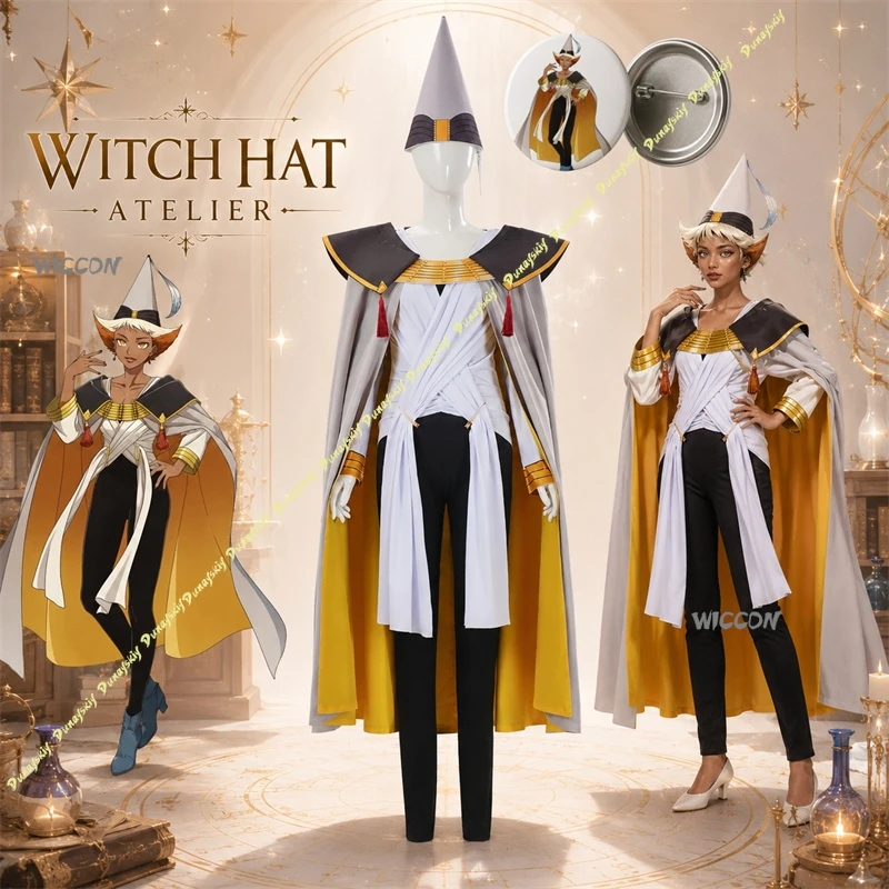 

Witch Hat Atelier Costume Alaira Cosplay Costume High Quality Costume Set With Clothes,Badge Hallowen Play Role Clothes