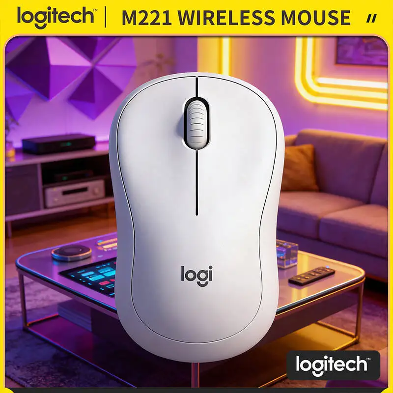 

Эргономичная мышь Logitech M221 - технология SilentTouch, 1000 DPI, 75 г, портативная, идеально подходит для дома, офиса, путешествий и ежедневного использования