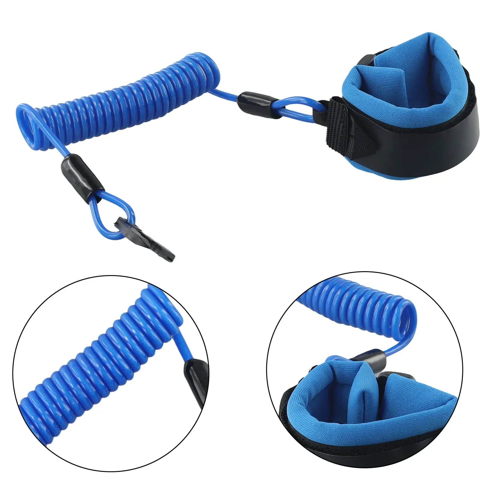 Motorcycle Jet Ski Safety Tether Lanyard Kill Stop Switch For Jet Ski JT900 JT1100 High Strength PU Cord Jet Ski Accessories