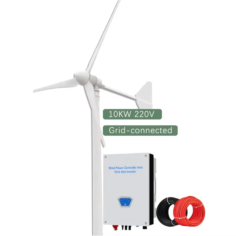 Designs Wind Solar Power Generation System 20KW Grid-connected Horizontal Wind Turbine System