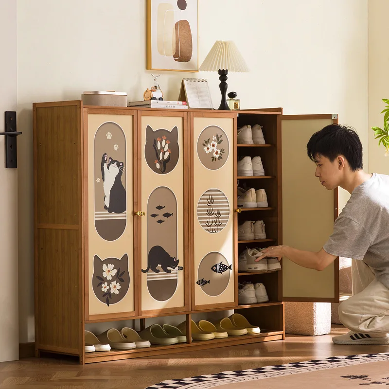 Light luxury large shoe cabinet, multi-layer narrow shoe cabinet, entrance cabinet, living room storage cabinet, dining cabinet