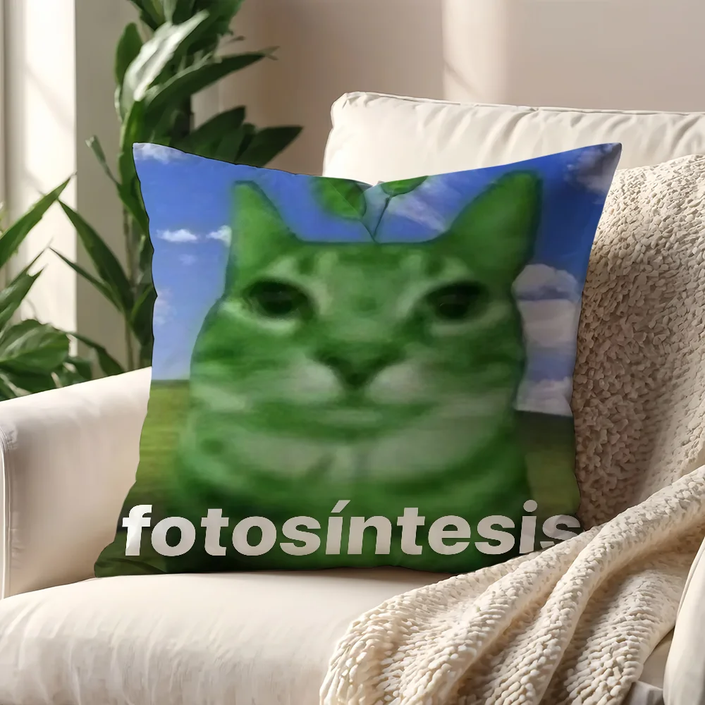 Funny Cat Emojis cushion cover For Pillow Sofa Printing Decoration Room Home Office Coffee Shop Car Nordic Simplicity
