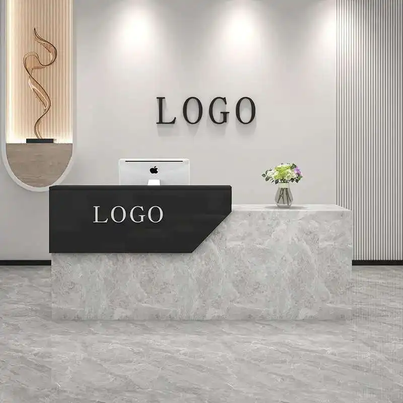 

Clinic Salon Reception Desks Display Counter Modern Luxury Reception Desks Premium Office Mueble De Recepción Unique Furniture